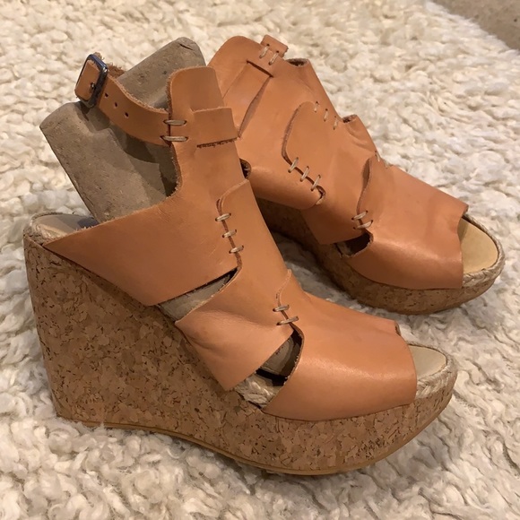 Free People Cork Wedge Heels - Picture 9 of 12